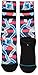 Stance Men's Pigments Graphic Surf Print Arch Support Classic Crew Sock