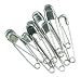 Perris' Leather Bandage Pins - Stainless Steel - One Size
