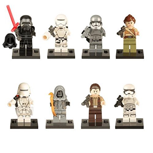 8pcs Star Wars Minifigures the Force Awaken Building Block Toys Compatible with Lego