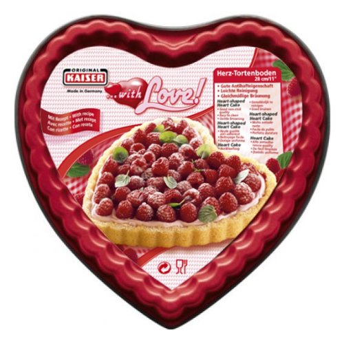 Kaiser 658568 Kaiser with love! Herz-Tortenboden, 28 cm Preisvergleich