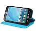 MyBat MyJacket Wallet Case with Tray for LG Optimus L90 - Retail Packaging - Blue