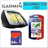 Garmin StreetPilot c530 Vehicle GPS Navigator + 2GB Accessory Kit w/ 3 Year Extended Warranty
