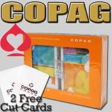 giant-bicycles.com-Copag 100% Plastic Playing Cards - Casual Bridge Size Jumbo Index - 2 Free Copag Cut Cards