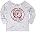 Superluxe Clothing Bayside Tigers Womens Vintage Style 80s 90s TV Kelly Kapowski Raw Edge Off The Shoulder Top, Heather Grey, Medium