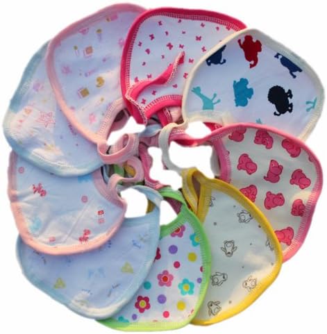 Baby Newborn Soft Cotton Lunch Feeding Saliva Bibs Apron Towels