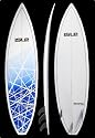 6'4 ISLE ECORE EPOXY SHORTBOARD BLUE LINES