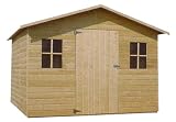 Jardipolys - Abri de jardin en bois Paris 4,6m  - L242cm x P190cm