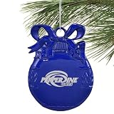 Pepperdine Waves Royal Blue Flat Ball Ornament