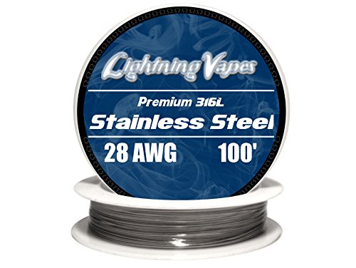 LV Stainless Steel 316L Wire 28 AWG - 100'