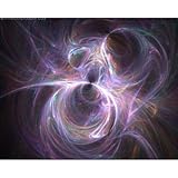 Wispy Lines (Fractal Colors) Art Poster Print