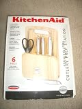 KitchenAid 6-piece Cutlery Set with Cutting Board Workstation
