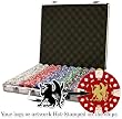 Custom Poker chip Set: Your logo or artwork stamped on the chips. 1000 11.5 gram chip w/case.
