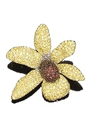 Ruby Starburst Pin in Yellow