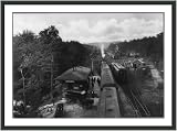 Historic Print (S): New Jersey. Beaver Lake. Trains and yards at Beaver Lake Railroad Station