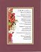 Touching and Heartfelt Poem for Parents - For My Wonderful Parents with Love and Thanks Poem on 11 x 14 inches Double Beveled Matting