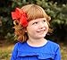 Ema Jane - Large (4.3 in Wide) Grosgrain Hair Bows Secured to Double Prong Clips,Set of 18