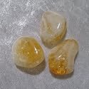3 Tumbled Citrine Stones Gemstones Crystals Healing Rocks Wiccan Supplies