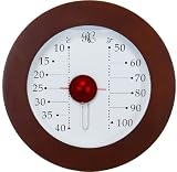 Galileo Thermometers 12 Wall Hanging with Red Sphere