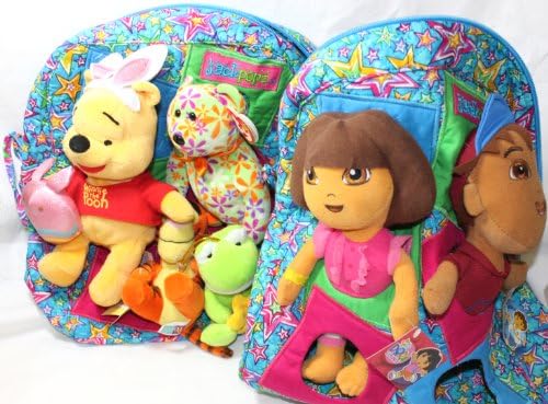 2 JackPopz BackPacks Whinnie the Pooh and Dora the Expoler
