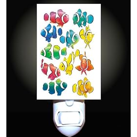 Clownfish Swim Decorative Night Light