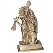 Brass Figurines Lord Krishna and Radha 9 x 5 x 3 inches