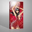 Disco Queen Leinwanddruck von GALVII - Edler Kunstdruck auf echter Leinwand, fertig aufgespannt auf hochwertigen Holzkeilrahmen - 50x100cm - Das Original von Galerie VII