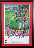 Ryder Cup Leroy Neiman Captains Edition Poster Red/Blue Mat Framed