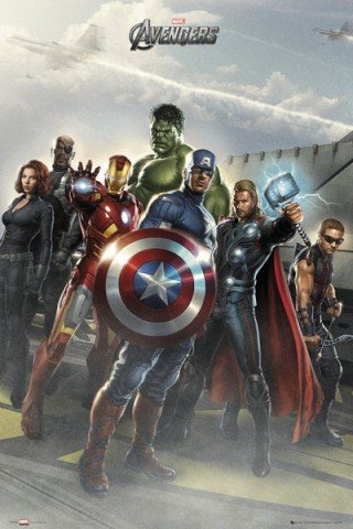 Produkt-Bild: The Avengers - Airbase, Marvel Studios Poster (91 x 61cm)