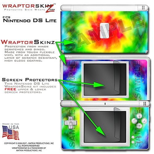 Nintendo DS Lite Tie-Dye WraptorSkinz Skin Kit by TuneTattooz TM