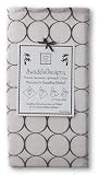 Swaddle Designs マーキゼット織おくるみブランケット ブラウンサークル パステルピンク SD-050PP