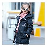 子供服　冬　ダウンジャケット　保温性よく　厚くする　ファッション　軽快　着心地良い　ブラック　130cm