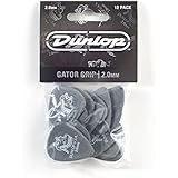 Dunlop 417P2.0 Gator Grip, Black, 2.0mm, 12/Player's Pack