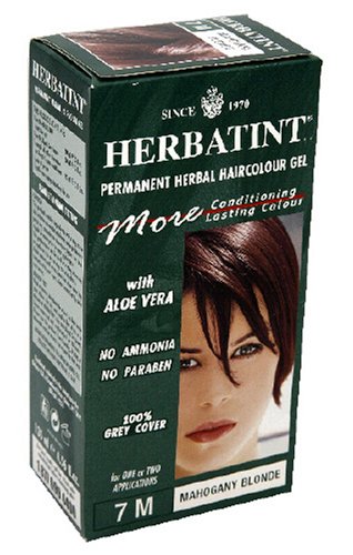 Herbatint Permanent Herbal Haircolour Gel, with Aloe Vera, Mahogany Blonde 7M, 4.56-Ounces... by Aloe Vera Gel