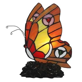 Tiffany Butterfly Table Lamp - 20cm