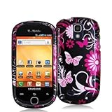 Electromaster(TM) Brand - Pink Butterfly Flowers Design Crystal Hard Skin C ....