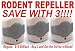 Best Price Buy Cheap Ultrasonic Rodent Repeller Direct Plug In: Save with Set of 3 Single Speaker Units Discount Review Shop