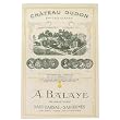 Chateau Dudon Sauternes Haut-Barsac French Wine Label Kitchen Towel, French