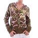 Ed Hardy Hoodie Women - King Skull - Olive