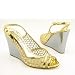 JUICY COUTURE Acapulco New Platforms Wedges Gold Womens
