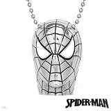 SPIDERMAN Attractive Necklace Well Made in Metallic Base metal and White Enamel. Total item weight 41.5g Length 24in