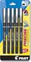 Pilot(R) Precise(TM) V7 Liquid Ink Rollerball Pens, Fine Point, 0.7 mm, Black, Pack of 5