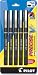 Pilot(R) Precise(TM) V7 Liquid Ink Rollerball Pens, Fine Point, 0.7 mm, Black, Pack of 5