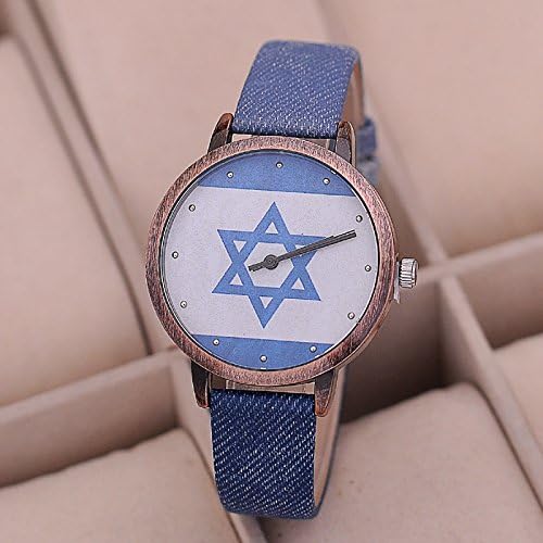 Watches for men and women to do the old retro color pentagram denim quality watches