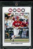 Jay Bruce RC - Rookie Card - Cincinnati Reds - 2008 Topps Updates & Highlights Baseball Card in Protective Screw Down Display Case!
