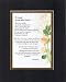 Touching and Heartfelt Poem for Special Friends - Friends From the Start Poem on 11 x 14 inches Double Beveled Matting