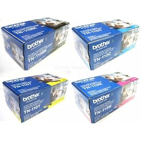 GTS Value Combo: Brother Brand New Genuine OEM Original TN115 Black TN110 Color Toner... by Brother