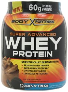 Body Fortress Super Advanced Whey Protein, Cookies 'N Cream, 1.95 Pounds