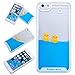 Yoption Liquid Case for iPhone 6Plus 6sPlus 5.5 ,Clear Cute Creative Design Liquid Floating Rubber Duck Hard Case Cover for iPhone 6Plus 6sPlus 5.5 (Ducks With Tie)