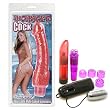 Pipedream Products Waterproof Monster Dildo Vibe Dark Pink Adult Sex Toy Kit
