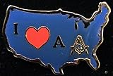 Thumbnail image for I Love A Mason Ladies Women’s Masonic Freemason Lapel Pin